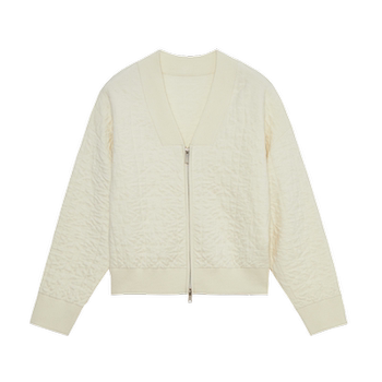 Spring knitted cardigan flying birds and new wine