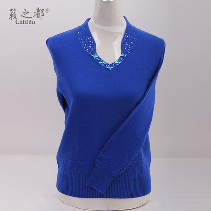 2018冬季新款女装专柜正品女士毛衣山羊绒V领