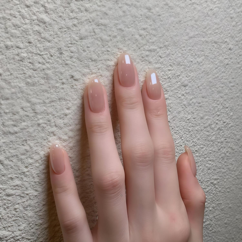 Hailey's Same Style Aurora Pearl Powder Wearable Nails, High-End and Elegant White Moonlight Manicure, Fake Nail Patches, Removable Hailey's Same Style Aurora Pearl Powder Wearable Nails, High-End and Elegant White Moonlight Manicure, Fake Nail Patches, Removable