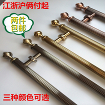 Door handle Antique European style glass door handle Stainless steel KTV hotel door wooden door handle Big handle