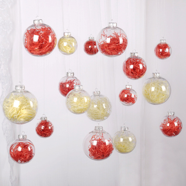 Mall Decoration Pendant Ball Christmas Decorations Pendant Ball New Shop Window Decoration Hanging Ball High Transparent Plastic Hollow Ball