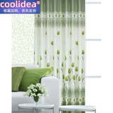 Зеленая свежая легкая и тонкая ткань для гостиной, делается под заказ