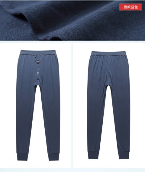 Người trung niên và người cao tuổi quần mùa thu nam cotton mỏng phần đơn cộng với phân bón XL quần cotton rộng eo cao quần ấm quần tất nữ
