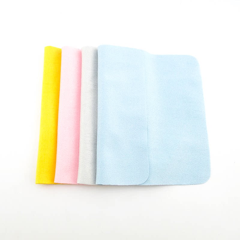 Soft and absorbent good use of glasses special cloth orange velvet deer leather suede