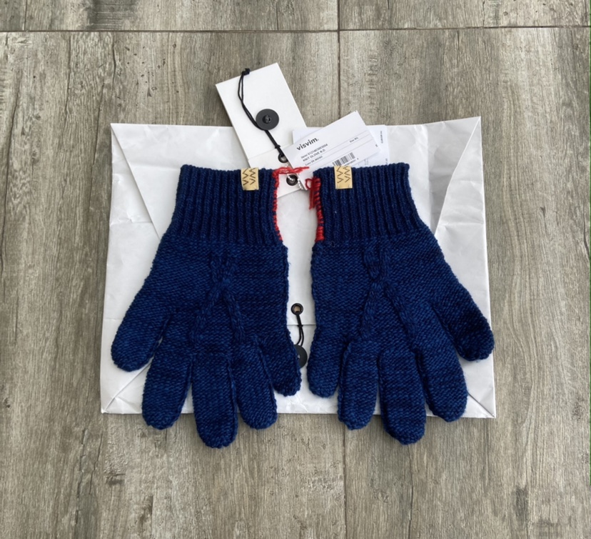 21AW visvim KNIT GLOVE N.D. 本藍染め F.I.L-