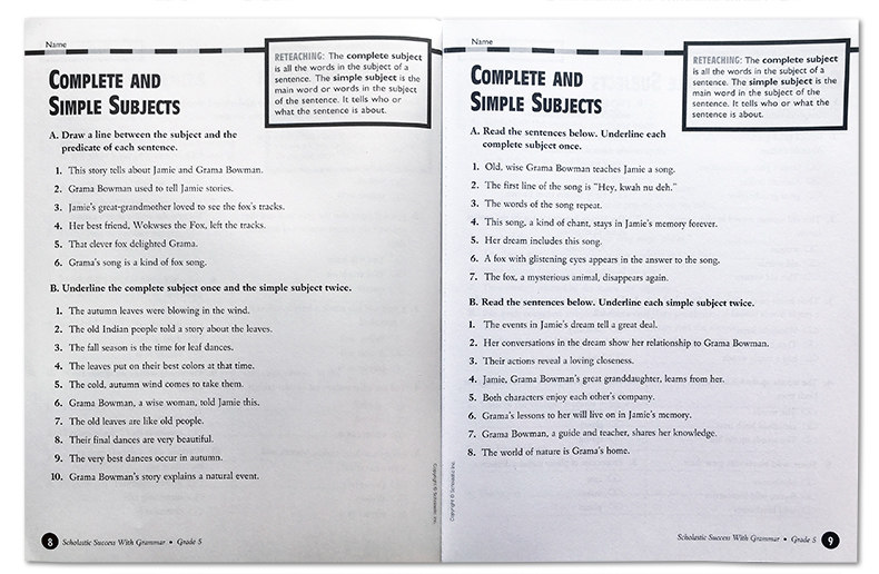 美國小學五年級英語語法練習冊學樂英語教材英文原版scholastic Success With Grammar 5 露天市集 全台最大的網路購物市集