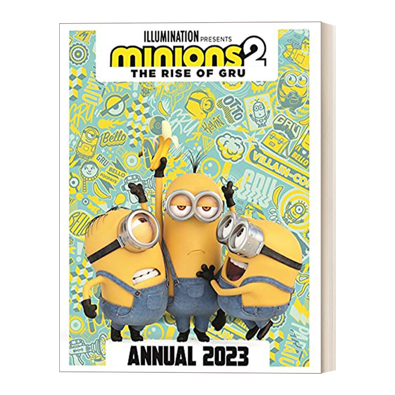 English Original Version Minions 2 the Rise of Gru Official Annual 2023 Hardcover English Edition Imported English Original Book