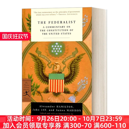Оригинальная английская версия The Federalist Federalist Papers Random House Modern Library Classics Series Английская версия Импортированные оригинальные английские книги