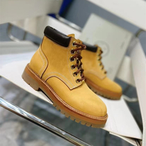 Martin Boots Thin woman 2022 new European station Fried Street with flat-bottomed lace Inlan fan car Rhubarb Short Boots