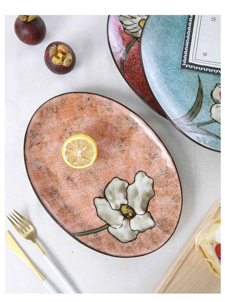 Yuquan dish plate of household ceramic plate plate plate disc tray was new fish dish of steamed fish plate