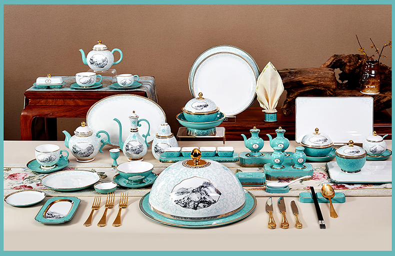 Gao Chun Ceramics gaochun Ceramics household ipads porcelain tableware suit ceramic tableware