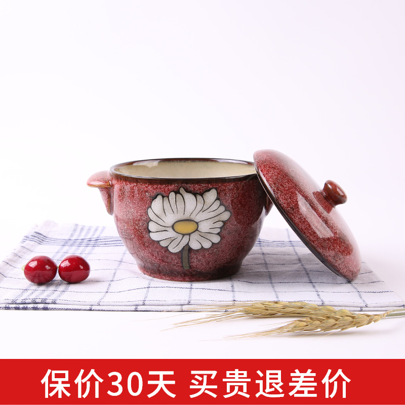 Korean ceramic stew yuquan 】 【 creative supplements stew pot home cooking porridge pot water bird 's nest soup stew