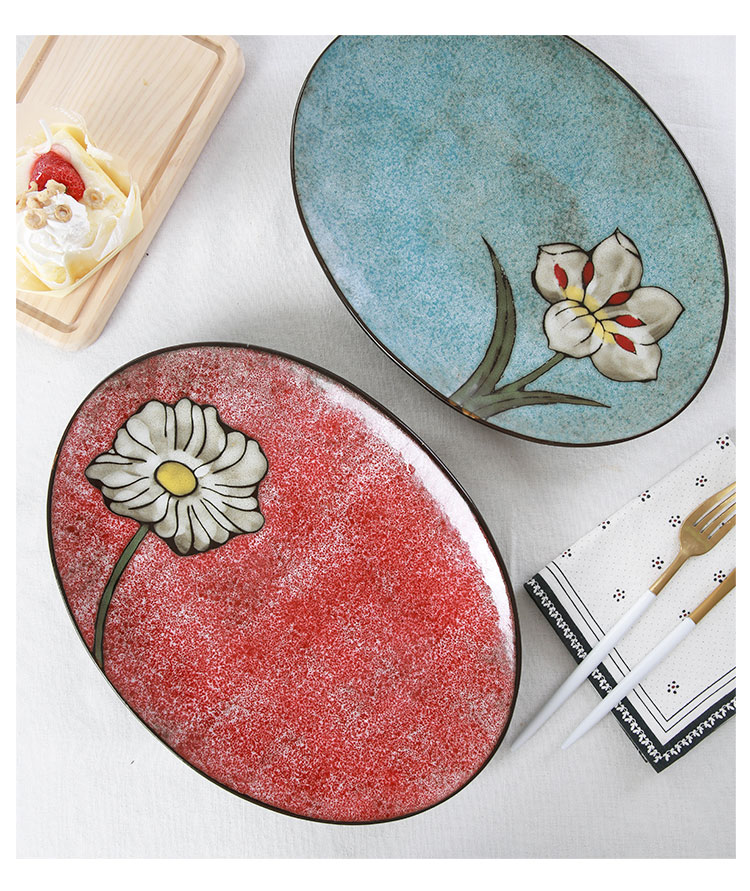 Yuquan dish plate of household ceramic plate plate plate disc tray was new fish dish of steamed fish plate