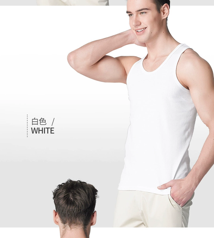 3-pack 100% cotton mỏng mùa hè áo sơ mi nam - Áo vest