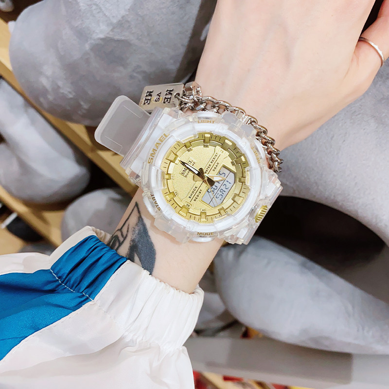 Unicorn Watches Women's Electronic Watch Men Lovers Han Prints High School High School Students Sports Tide Transparency Top Brands