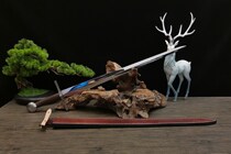 White Zetang S7 Steel Eurosword single hands Cavaliers Atlantic Crusaders refer to ring Wang Film and TV props Long Swords unopened