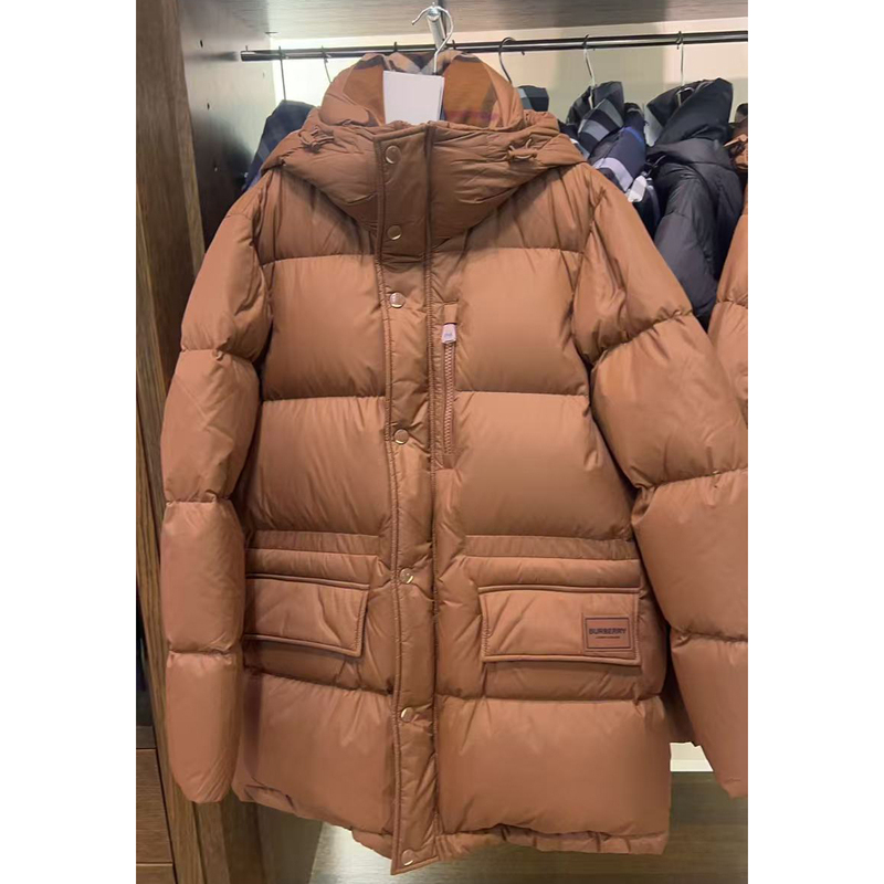 Burberry/Burberry Men's Solid Color Classic Hooded down Jacket Haworth 8111750