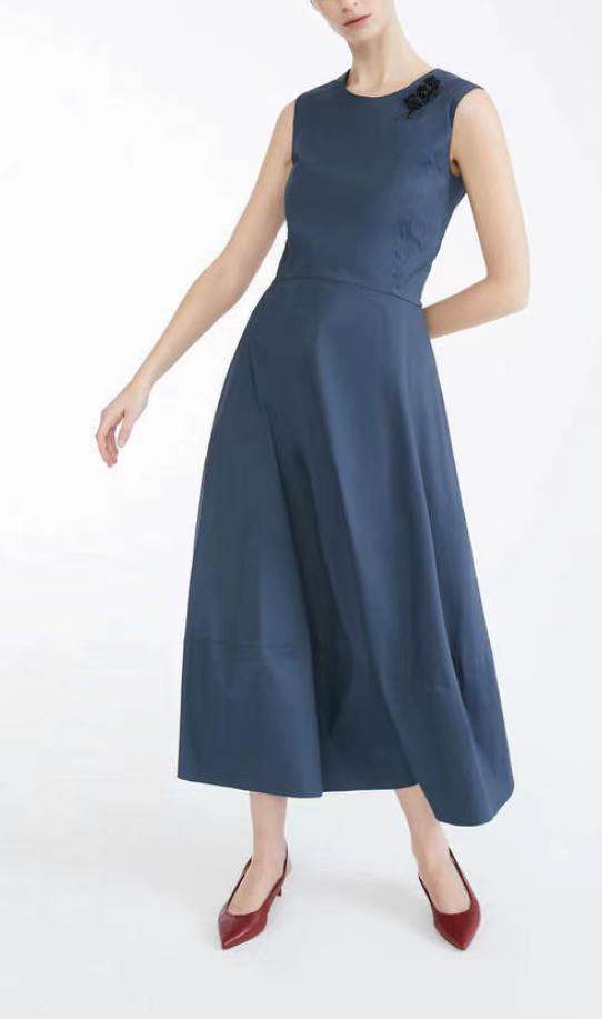 4 3 US warehouse spot AB US buy MaxMara ladies sleeveless cotton dress 9226019806