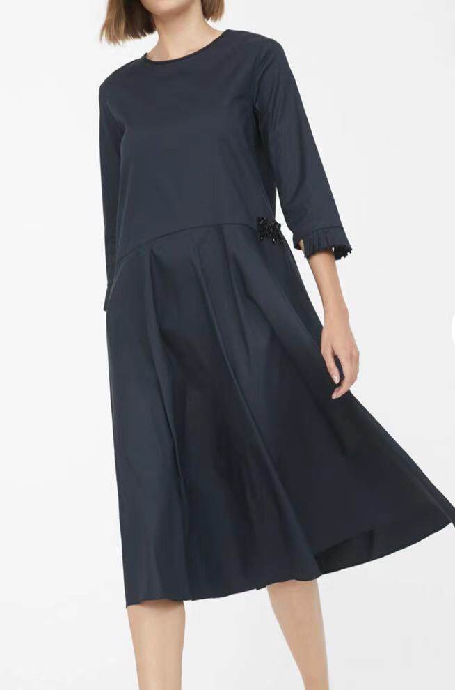 4 2 US warehouse spot AB US buy MaxMara women's five-point sleeve dress three-color optional 9226059806