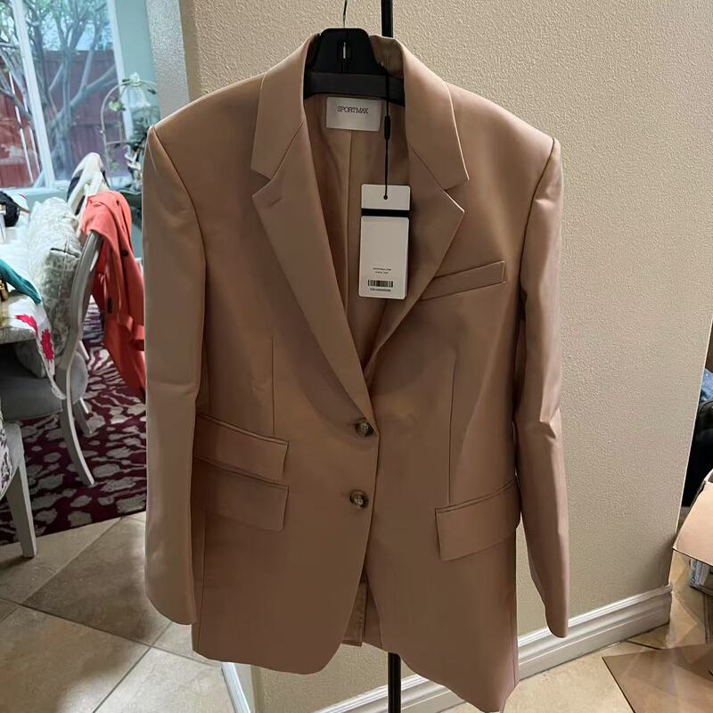 In Stock Maxmara Sportmax Series Women's Blazer 2320460536 Azoto In Stock Maxmara Sportmax Series Women's Blazer 2320460536 Azoto
