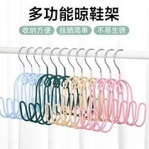 Shoe drying rack household hanging shoe rack shoe drying rack outdoor balcony shoe drying rack hook outdoor sandal rack artifact