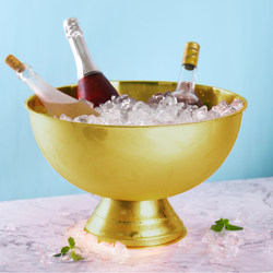 Stainless Steel Champagne Bucket, Red Wine and Liquor Large Ice Bucket, 40cm Large Bingzhi (Ice Cube) Trays, Ice Bucket for Bar and Ktv
