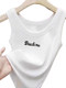 White Slim-Fit Pure Cotton Camisole for Women, European Style, 2025 Summer New Model, Slimming and Versatile Outerwear Top
