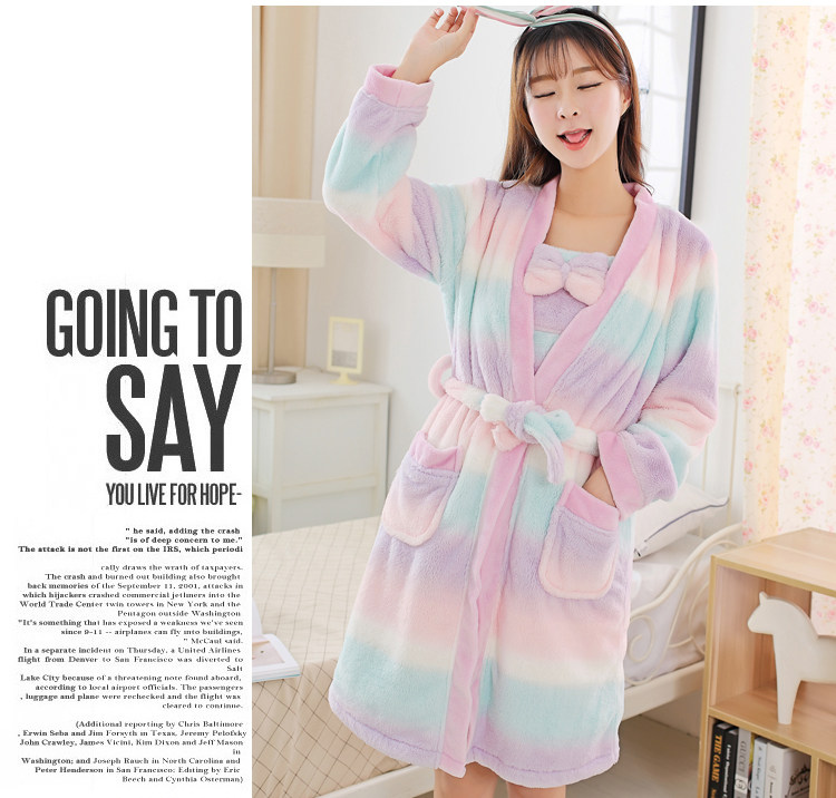 Peignoir jeunesse Arc-en-robe deux pièces - Ref 602666 Image 23