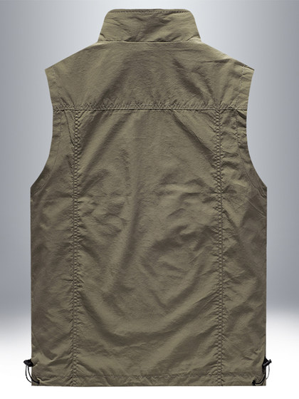 工装马甲男多口袋休闲坎肩外套钓鱼摄影防风防水运动速干马夹背心