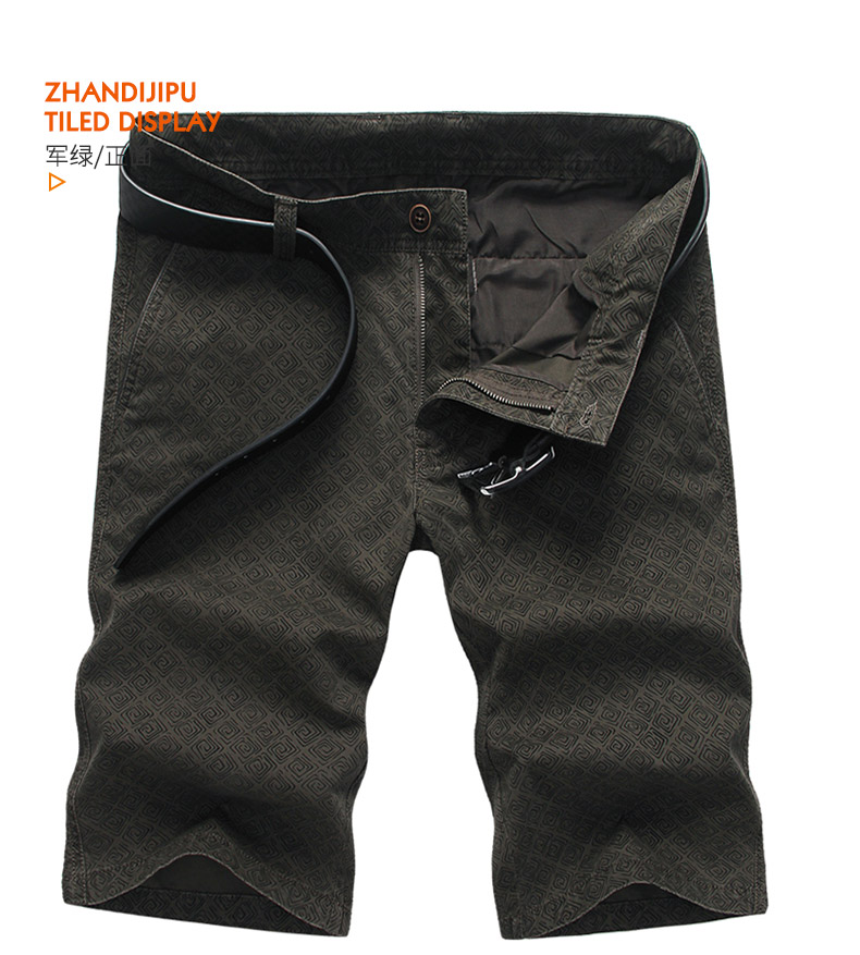 Quần short hè 2018 mới nam 5 điểm quần cotton cắt cúp quần rộng size rộng giản dị 5 điểm quần quần short bò nam đẹp