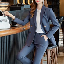 Suit suit womens 2022 new spring dress Early autumn superior Temperament Fashion Goddess Temperament goddess Fan Career Two sets