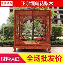 Mahogany furniture Burmese rosewood canopy bed bedroom 2-meter double bed Chinese style adult Babu bed princess bed