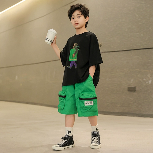 Летняя одежда, летний комплект, коллекция 2023, короткий рукав, подходит для подростков