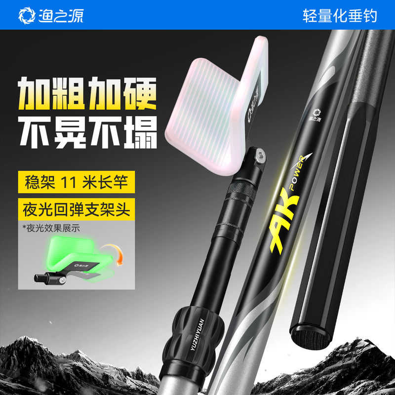 Yuzhiyuan's New Turret Fishing Rod Holder, Ground-Insert Fishing Rod Stand, Carbon Fiber Large Fish Rear-Mounted Bracket, Fishing Box Rod Holder