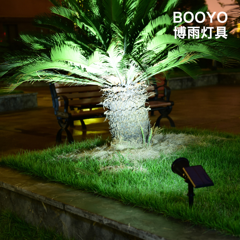Bou Rain Solar Spotlight Spotlight Grass Terrace Lamp Ground Insert Lamp Outdoor Waterproof Super Bright Street Lamp Waterproof