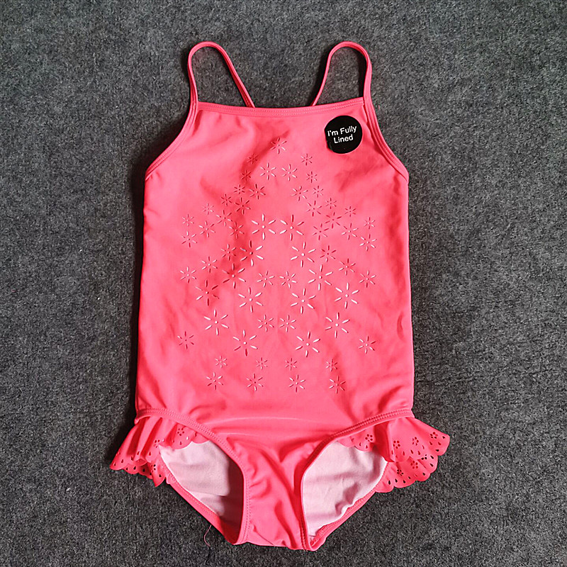Girls Swimsuit Children Sunscreen Jumpsuit Princess fashion Cute cutout swimsuit Girls Spa quick-drying swimsuit