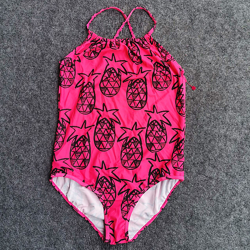 Breaking Code Special Price Foreign Trade Girl 13-14-year-old CUHK Tong Lianlian swimsuit girl cute pineapple speed dry swimsuit