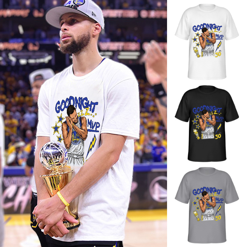 Curry Short-Sleeved Warriors Championship T-Shirt, Good Night Clothes, American Basketball Training Clothes, Quick-Drying Shooting Sports Jersey Curry Short-Sleeved Warriors Championship T-Shirt, Good Night Clothes, American Basketball Training Clothes, Quick-Drying Shooting Sports Jersey