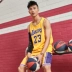 Áo tập thể thao bóng rổ nam 23 Lakers Zhanhuang áo thể thao tùy chỉnh in đồng phục thi đấu đồng phục áo vest - Thể thao sau mẫu áo thể thao nữ đẹp Thể thao sau