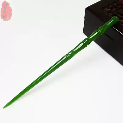 Jasper hairpin female walking bamboo jade bun crown COS Hanfu accessories Headdress Jade hairpin hairpin hair accessories