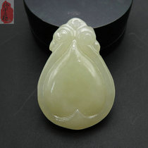 Natural Xinjiang and Tian Yuqing white jade water drop pendant female jade pendant jade necklace jade pendant female jade pendant pendant