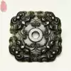 Evil beast face retro jade pendant Natural dark green jade black green jade Four animal pendants men and women double-sided jade pendant
