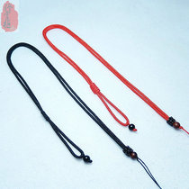 Hand-woven rope jade pendant pendant jade pendant jade pendant Jade Peel lanyard simple fashion coarse cotton thread necklace rope