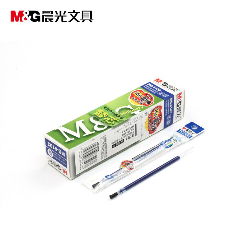 Chenguang stationery neutral refill MG6102 water-based pen refill 0 5mm signature refill bullet replacement refill