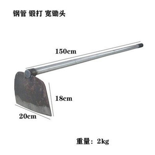 包邮锄头/ 铁柄锄头/ 铁匠农具/手工打造 /夹钢大锄头/ 长柄锄头-阿里巴巴