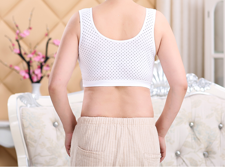 Trung niên và người già cotton kích thước lớn lỏng vest đồ lót nữ phần mỏng ông già mà không cần vòng thép áo ngực mẹ nạp áo ngực