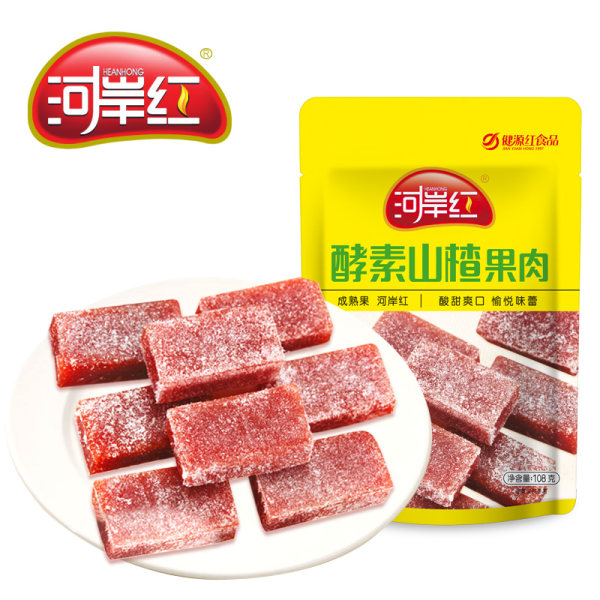 河岸红 酵素山楂果肉 108g*3袋 多重优惠折后￥14.9包邮（拍3件）