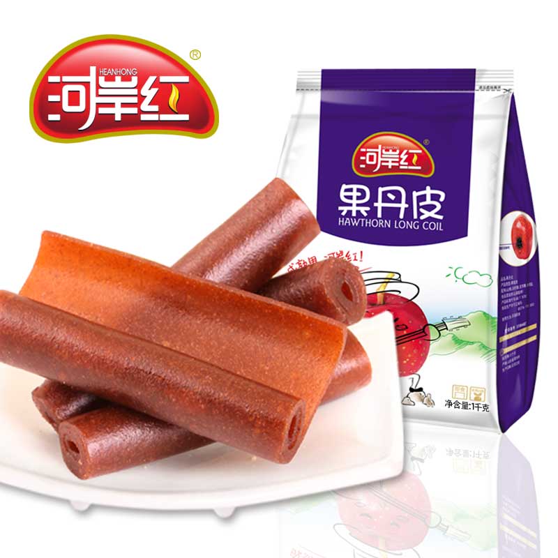 River Bank red fruit Dandelion 1000g hawthorn roll products Candied fruit Shandong snacks Net red snack food
