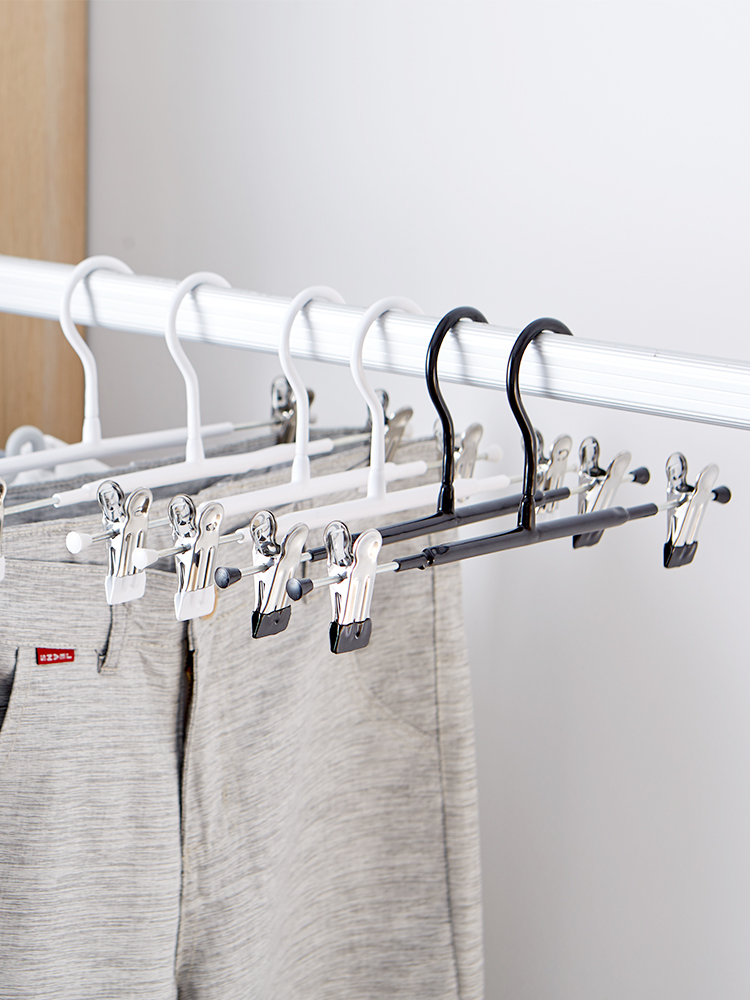 Pants rack Incognito pants rack Multi-function pants hang pants rack Storage hanger artifact with clip Skirt clip Household pants clip