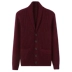 Dongxi mùa thu và mùa đông mới kinh doanh nam cashmere giản dị đan áo len thời trang áo len nhỏ ve áo màu rắn - Cardigan thời trang công sở nam Cardigan